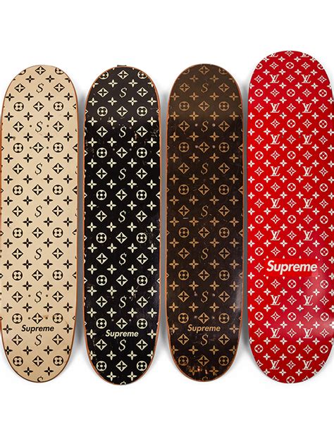 supreme x louis vuitton skate deck price